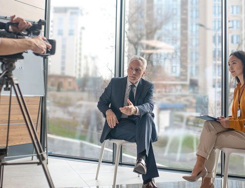 Business video production - studio shoot