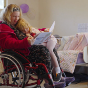 A powerful frame from Mel's Story, an impactful NFP video produced by Zebra Vision.