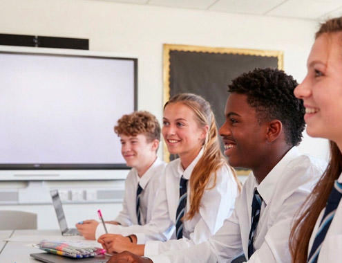 Professional school video production featuring a high school campus overview and student interviews by Zebra Vision.